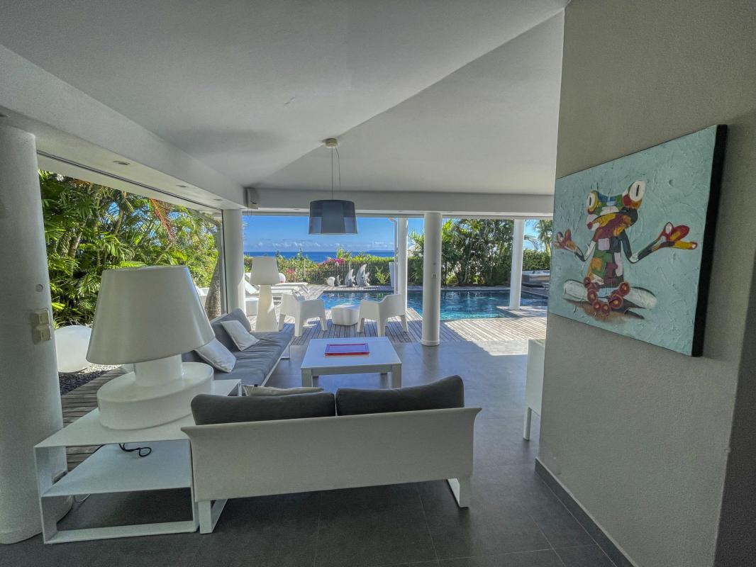 16.Location villa piscine Saint François Guadeloupe_terrasse vue sur mer